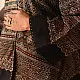 shop Denim & Ajrakh Reversible Cotton Jacket With Kantha Stich