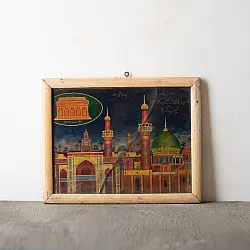 Memory Lines | Indian Antique Print  ( With Frame) - Al Kadhimiya Mosque