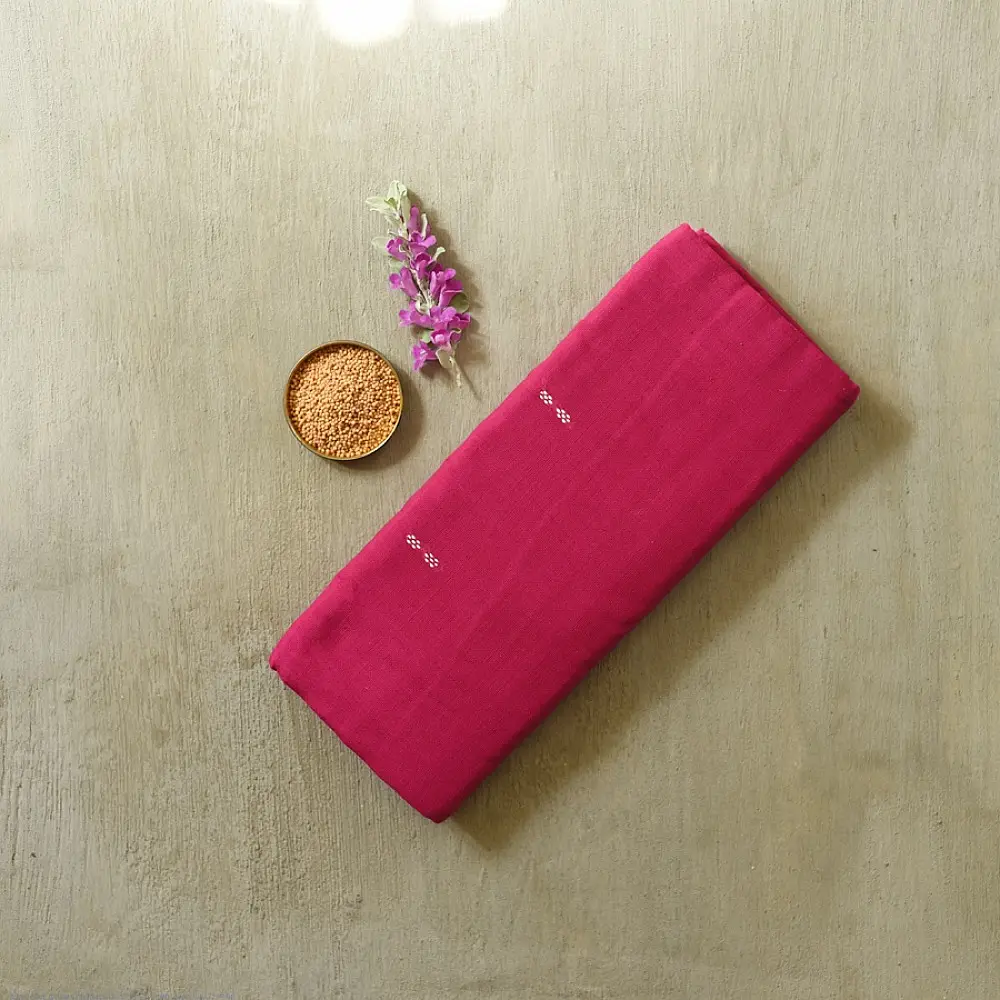 Cotton weaves ~ Ikat Saree pink