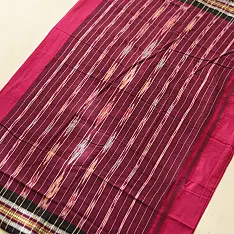 Handlom Cotton Saree | IKAT Pallu { Kaner }