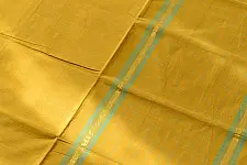 Rojana | Handloom Andhra Cotton Saree - Yellow & Green