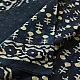 Exclusive Block Printed Dabu ~ Indigo Pure Cotton Saree