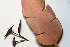 Wooden Cutlery ✼ Leaf Shape Chopping Board