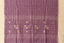 Aamaya . आमाया | Handloom Soft Cotton Jamdani Stole - Purple