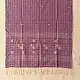 shop Handloom Soft Cotton Jamdani Stole - Purple