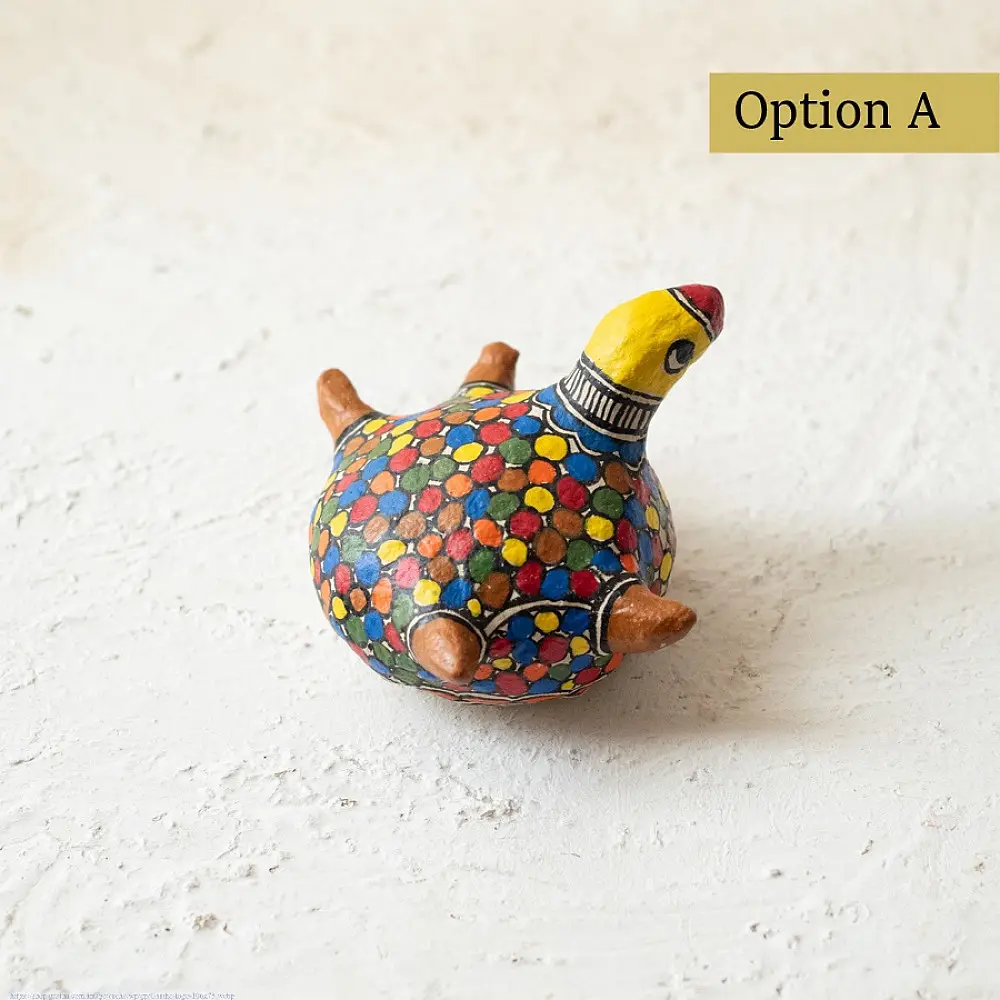 shop Madhubani Hand Painted Paper Mache ~  Turtle
