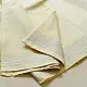 shop Handloom Cotton x Cotton Dhoti Khes - Silver Border