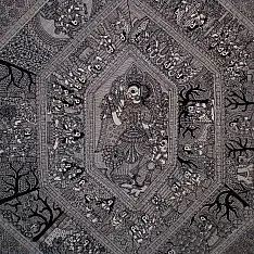 Aripan | Madhubnai Painting - Maa Durga Katha