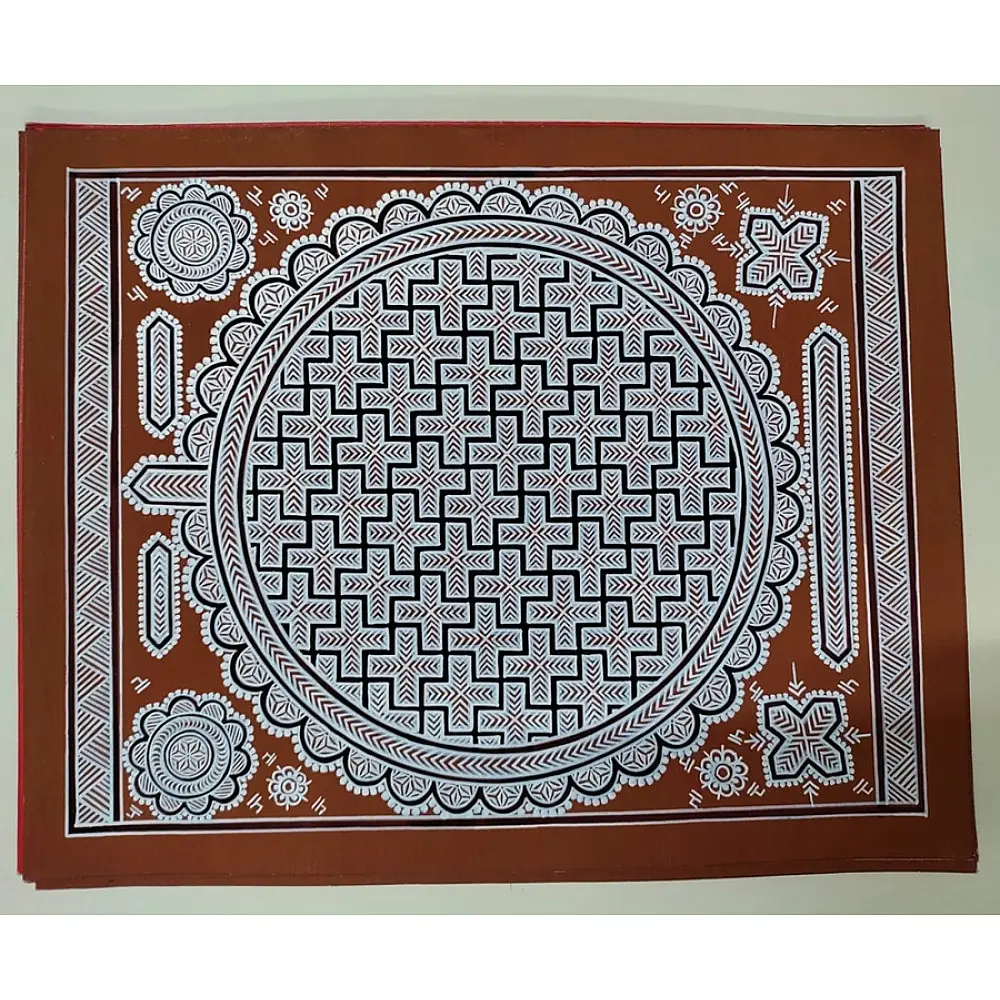 shop Mandana Art - Painting  ( Plus Motif - 11 x 14 inch)
