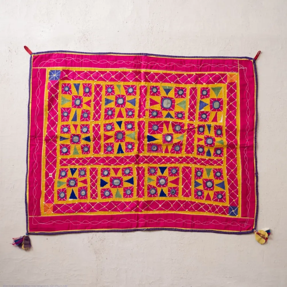 Embroidered Kutchi Old Wall Piece