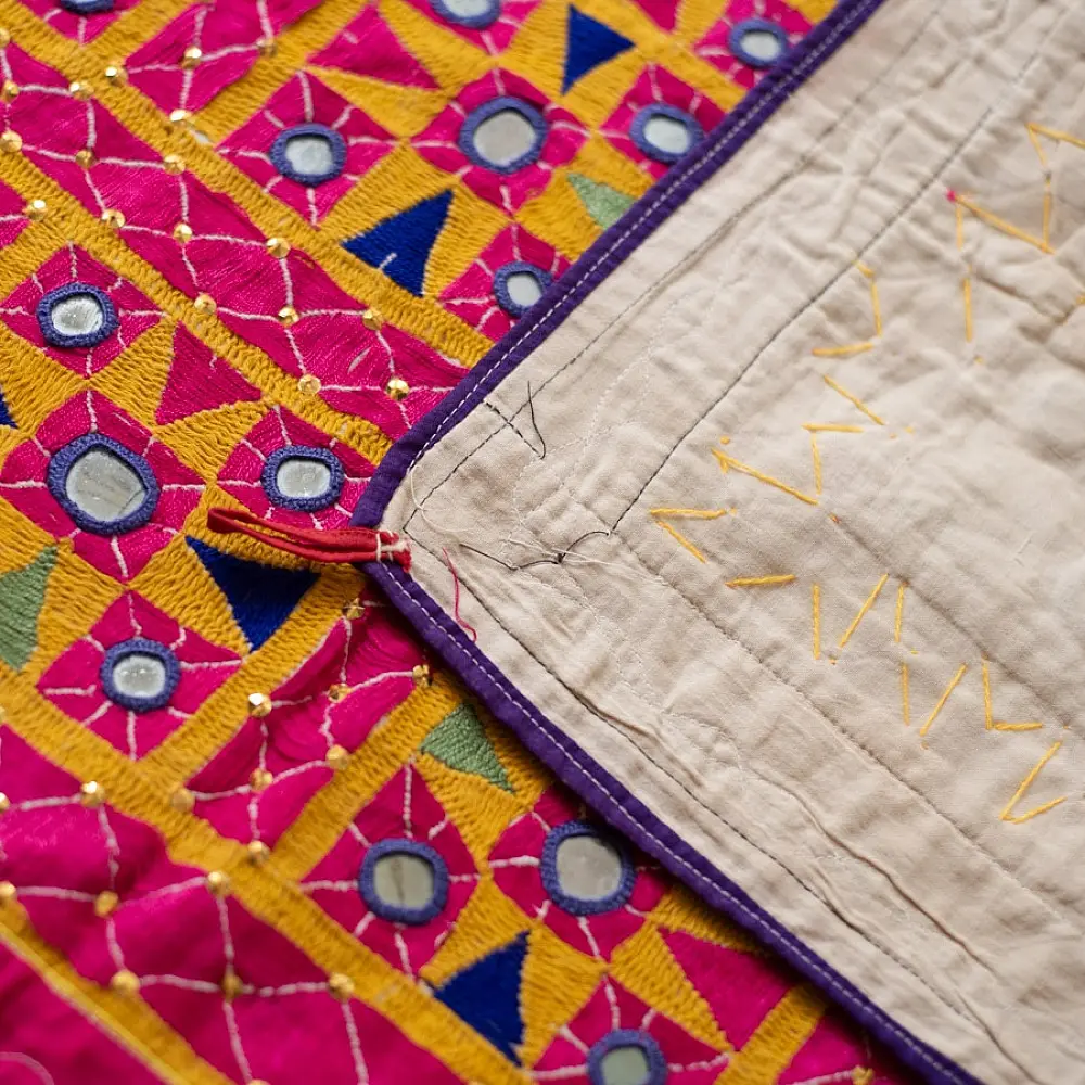 Embroidered Kutchi Old Wall Piece