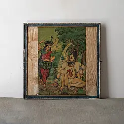 Memory Lines | Raja Ravi Verma Print Shankar Milli ( With Frame) 