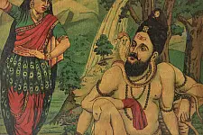Memory Lines | Raja Ravi Verma Print Shankar Milli ( With Frame) 