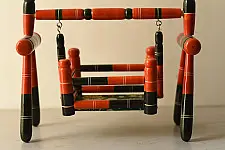 Etikoppaka | Wooden Toy ~ Jhula ( Two Color Options )