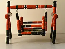 Etikoppaka | Wooden Toy ~ Jhula ( Two Color Options )