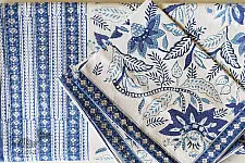 Sanganeri block Printed Double Bedsheet  | with Pillow Covers 