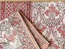 Landscapes Under My Roof ✿ Sanganeri Double Bedsheet  with Pillow Covers 