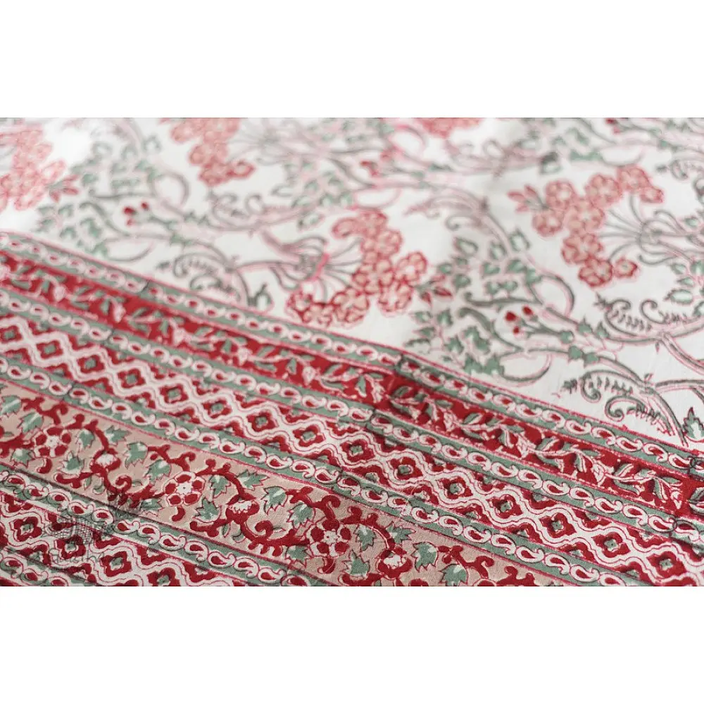 shop Sanganeri Double Bedsheet  with Pillow Covers 