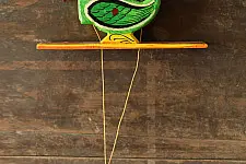 Handmade Wooden Scroll Toy - Parrot 