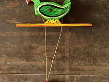 Handmade Wooden Scroll Toy - Parrot 