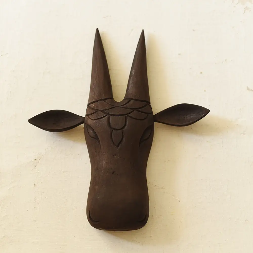 shop handmade wooden Nandi mask 