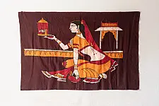 Batik Painting ~ A village Girl 