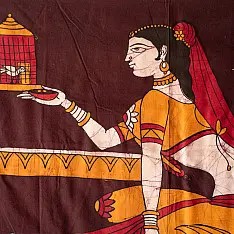 Batik Painting ~ A village Girl 