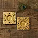 shop Brass Handmade Square T-Light Holder (Set of Two)