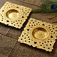 shop Brass Handmade Square T-Light Holder (Set of Two)