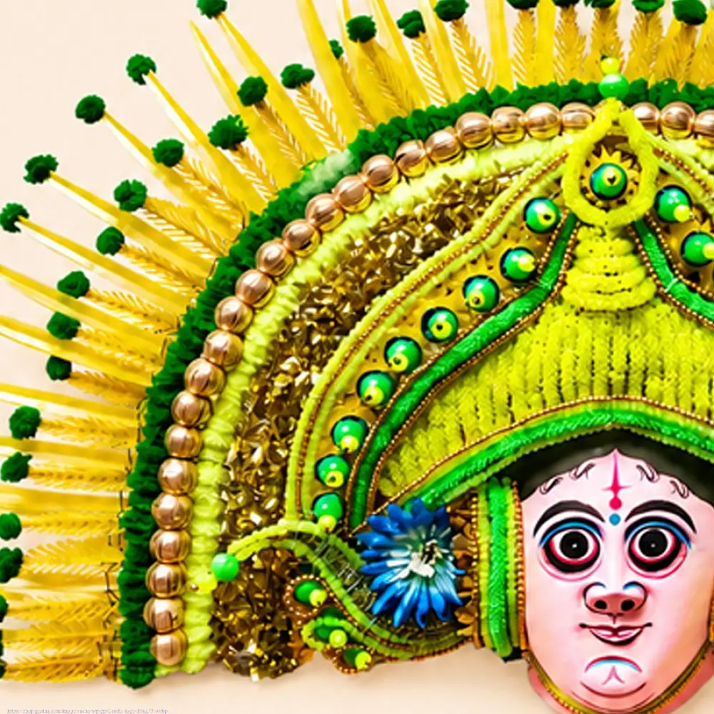 shop Handmade Paper Mache Chhau Mask - Shakti