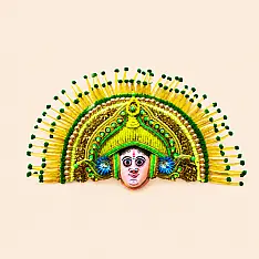 Mukhauta . मुखौटा : Handmade Wall Hanging Chhau Mask - Shakti