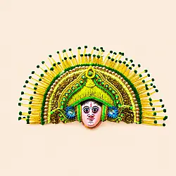 Mukhauta . मुखौटा : Handmade Wall Hanging Chhau Mask - Shakti