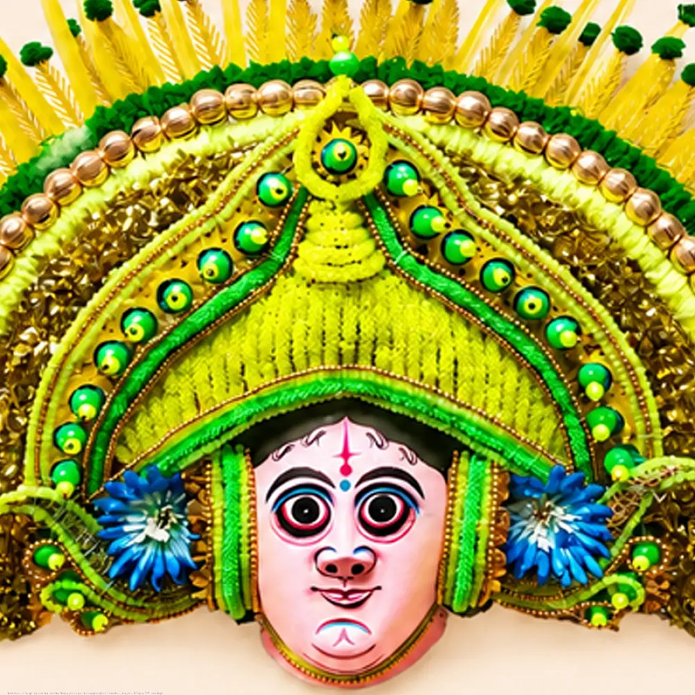 shop Handmade Paper Mache Chhau Mask - Shakti