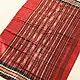 Cotton weaves ~ Ikat Saree  Brick Red