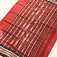 Cotton weaves ~ Ikat Saree  Brick Red