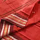 Cotton weaves ~ Ikat Saree  Brick Red
