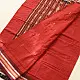 Cotton weaves ~ Ikat Saree  Brick Red