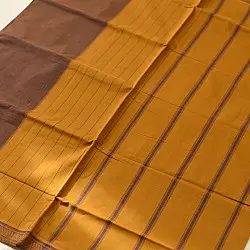 Rojana | Handloom Andhra Cotton Saree - Dark Brown