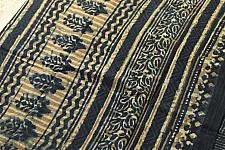 Sunday Afternoon ☕ Indigo Dabu Printed Cotton Saree