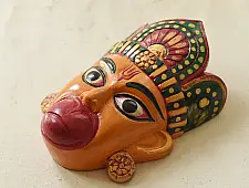 Handmade Wooden Hanging Hanuman Mask