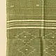 shop Handloom Soft Cotton Jamdani Stole - Light Green