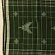 shop Handloom Soft Cotton Jamdani Stole - Bottle Green