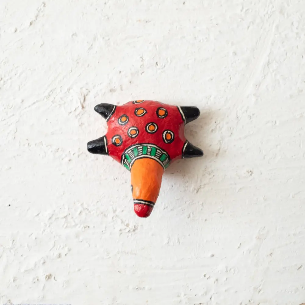 shop Madhubani Hand Painted Paper Mache ~  Turtle small