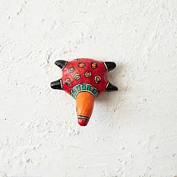 Madhuban . मधुबन ❁ Madhubani Hand Painted Paper Mache ~ Turtle Small (Three Options)