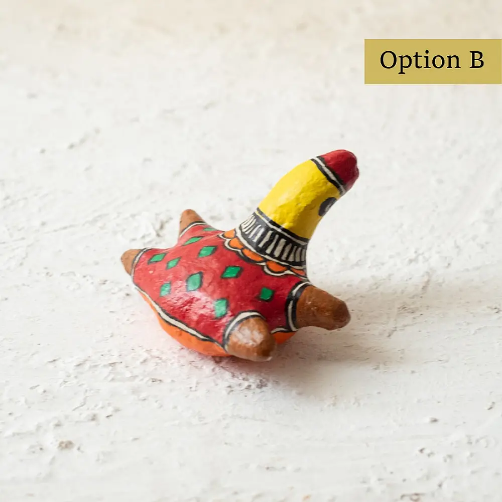 shop Madhubani Hand Painted Paper Mache ~  Turtle small