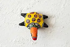 Madhuban . मधुबन ❁ Madhubani Hand Painted Paper Mache ~ Turtle - S (Three Options)