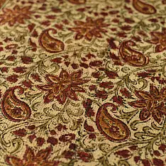 A finite infinity ❧ Kalamkari Natural Color Dhurrie - Size 2 x 4 Feet