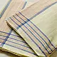 shop Handloom Cotton x Cotton Dhoti Khes - Blue Border