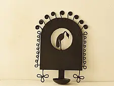 Ahou | Wrought Iron ~ Tribal Design Candle Holder