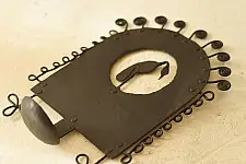 Ahou | Wrought Iron ~ Tribal Design Candle Holder